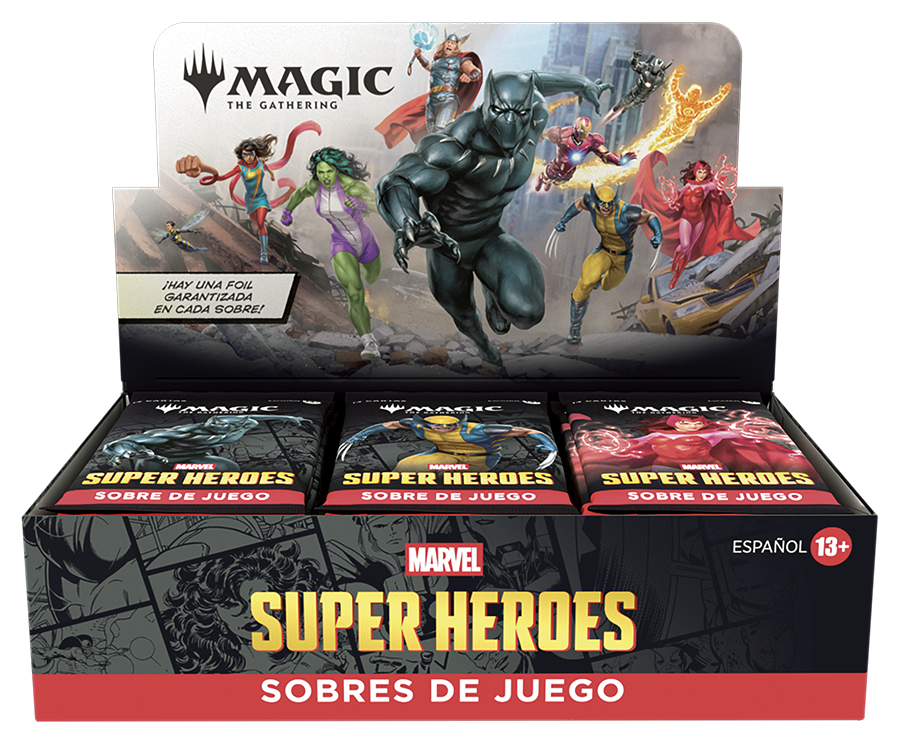 Marvel Super Heroes - Caja de sobres de juego (Español)