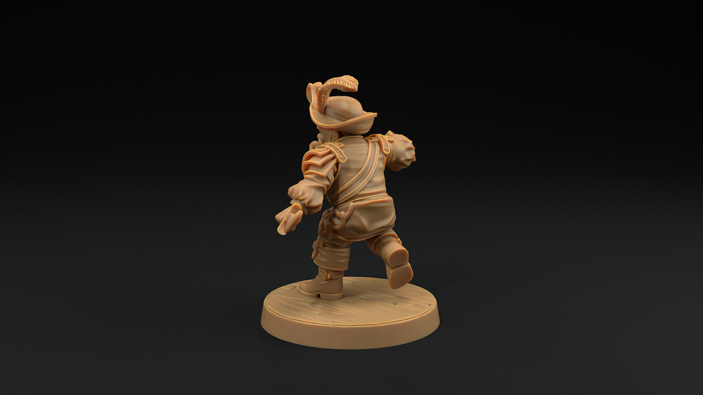 Flint Stonetoe, Dwarven Trapper, 32mm, 53mm o 75mm
