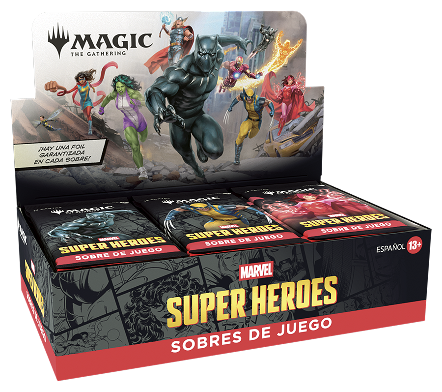 Marvel Super Heroes - Caja de sobres de juego (Español)