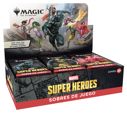 Marvel Super Heroes - Caja de sobres de juego (Español)
