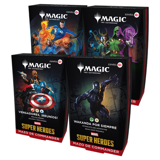 Marvel Super Heroes - Set completo de Mazos de Commander (Español)