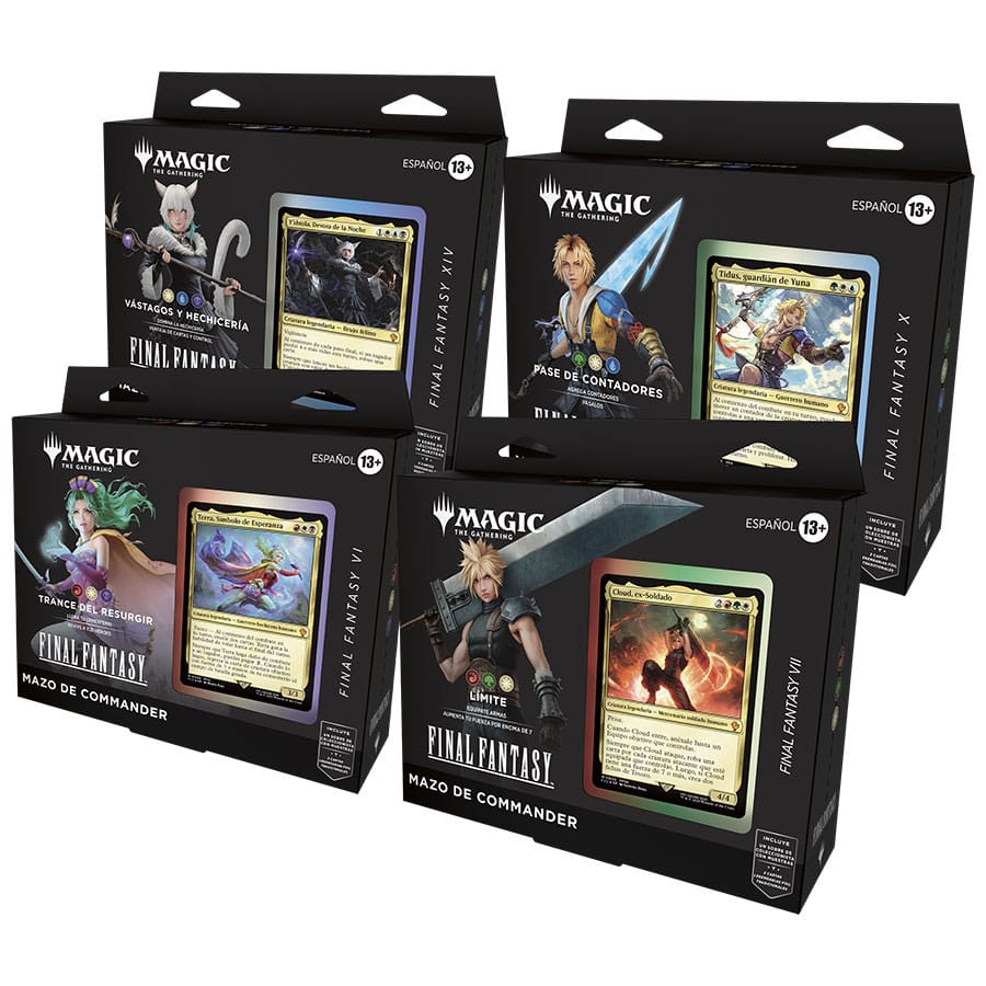 Prepedido [Castellano] Magic the Gathering Final Fantasy Mazos de Commander Caja (4)