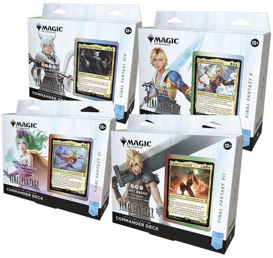 [Inglés] Preserva: Magic the Gathering Final Fantasy Mazos de Commander edición de coleccionista Caja (4) inglés