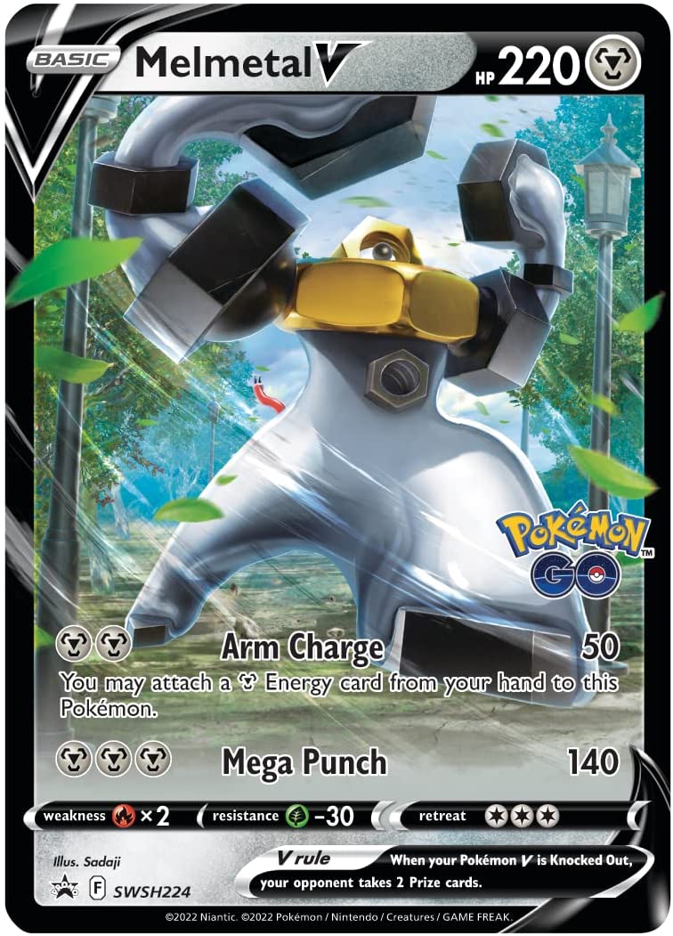 Pokemon TCG GO Melmetal V Battle Deck (60 Cartas, Listo para Jugar) (Inglés)