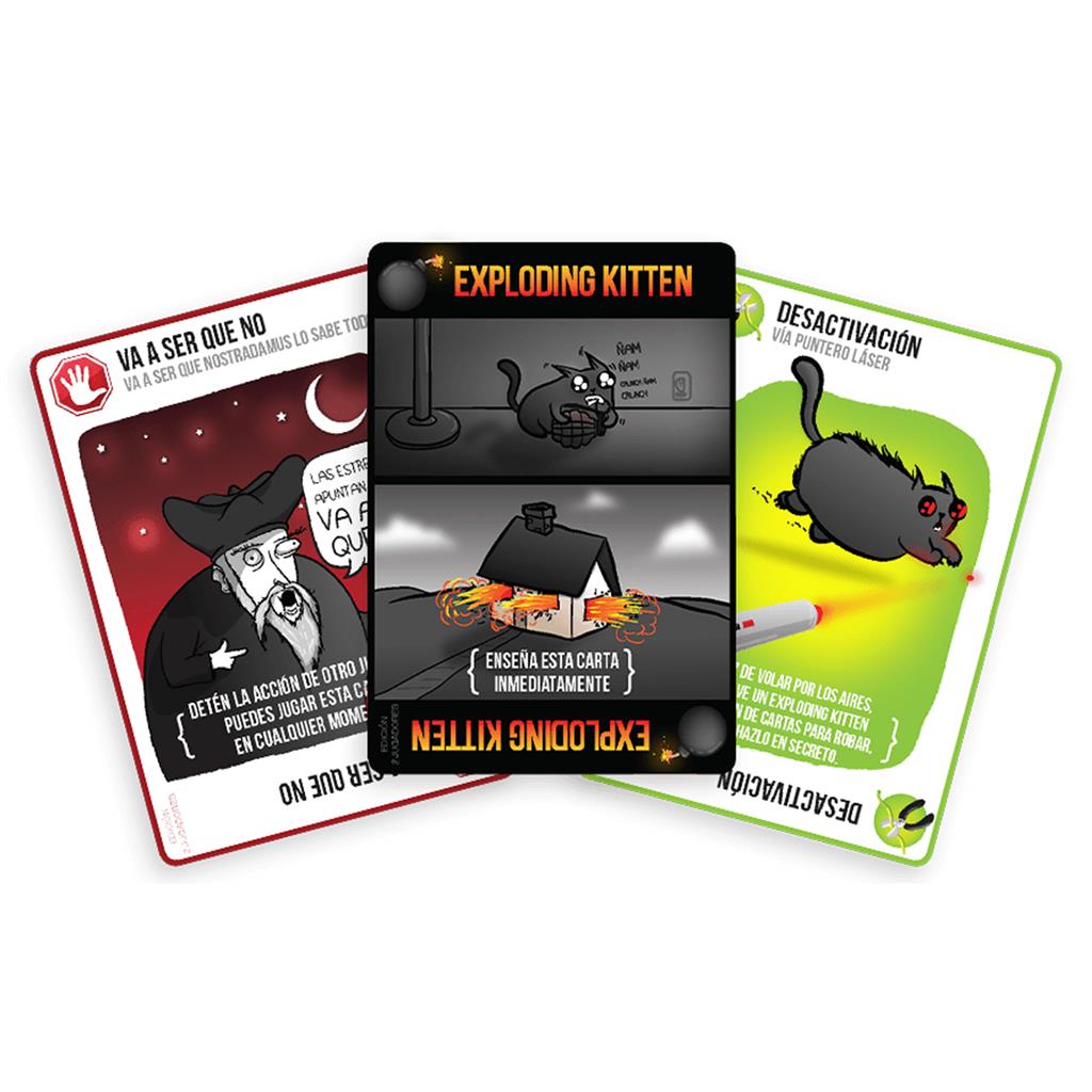 EXPLODING KITTENS EDICIÓN 2 JUGADORES